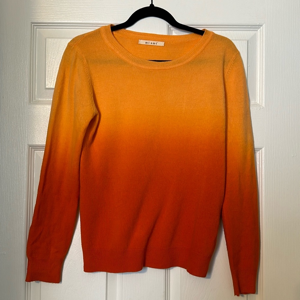 Ombré Francesca’s Closet Crewneck Sweater, size M